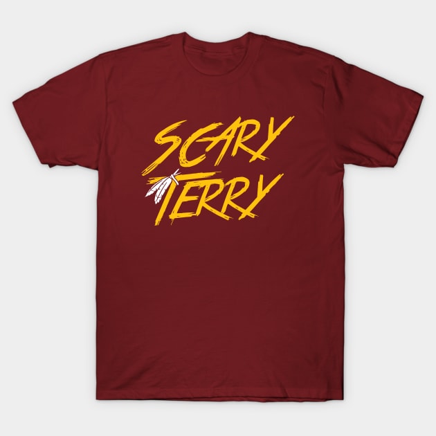 Scary Terry - Burgundy T-Shirt by KFig21